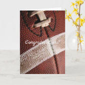 Carte félicitations pour le vieux football (Fleur jaune)