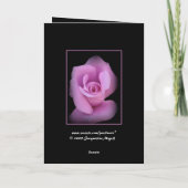 Carte Félicitations pour les 50 ans de mariage Rose rose (Dos)