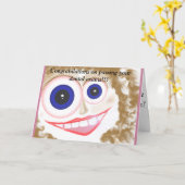 Carte Félicitations pour les examens dentaires (Fleur jaune)