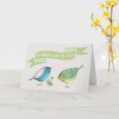 Carte Félicitations pour les jumeaux-petits-bébés font l (Fleur jaune)