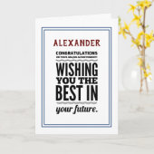 Carte Félicitations Pour Les Réalisations (Fleur jaune)