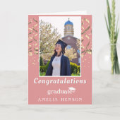 Carte Félicitations pour l'or Photo de la Graduation (Devant)