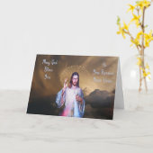 Carte Félicitations pour l'Ordination Image de Dieu (Fleur jaune)
