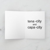 Carte félicitations pour motivation amusante (Intérieur)