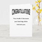 Carte félicitations pour motivation amusante (Fleur jaune)