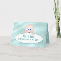 Félicitations pour nouveau bébé, Gingham sarcelle