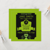 Carte Félicitations pour perte de poids (Devant/Arrière en situation)