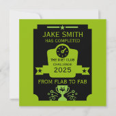 Carte Félicitations pour perte de poids (Devant)