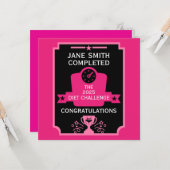 Carte Félicitations pour perte de poids (Devant/Arrière en situation)