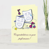 Carte Félicitations pour Play Star Performance : (Devant)