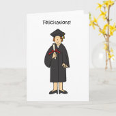 Carte Félicitations pour son diplôme de français (Fleur jaune)