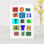 Carte Félicitations pour toute occasion (Fleur jaune)