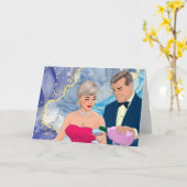 Carte Félicitations pour un amour perdu avec un couple â (Fleur jaune)