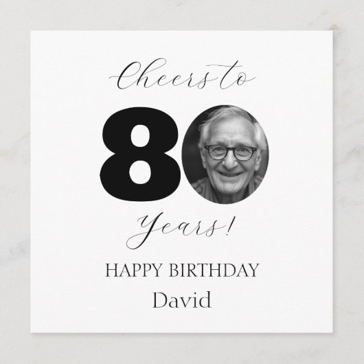 Carte Félicitations pour un anniversaire marquant avec u (Devant)