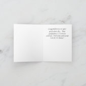Carte Félicitations pour un diplôme (Intérieur)