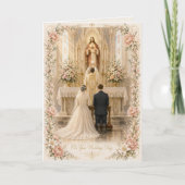Carte Félicitations pour un mariage catholique tradition (Devant)