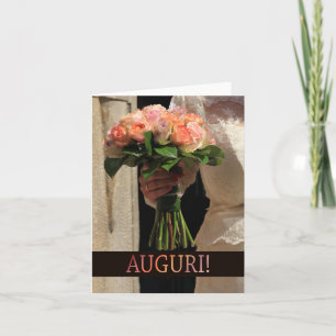 Carte félicitations pour un mariage italien