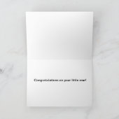 Carte Félicitations pour un nouveau bébé (Intérieur)