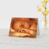 Carte Félicitations pour un nouveau bébé (Fleur jaune)