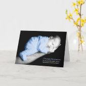 Carte Félicitations pour un nouveau bébé garçon italien  (Fleur jaune)