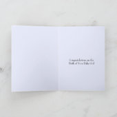 Carte Félicitations pour une Nouvelle-Née Fille aux Flam (Intérieur)