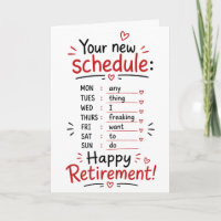 Félicitations pour une retraite heureuse Calendrie
