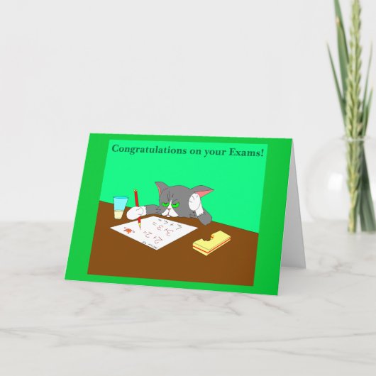 Carte Félicitations pour vos examens ! (Devant)