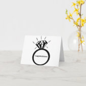 CARTE FÉLICITATIONS POUR **VOS FIANÇAILLES** (Fleur jaune)
