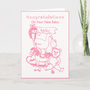 Carte Félicitations Pour Vos Nouveaux Jouets De Nourritu