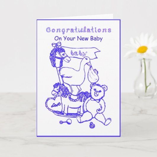 Carte Félicitations Pour Vos Nouveaux Jouets De Nourritu (Petite plante)