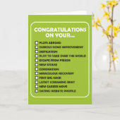 Carte Félicitations pour votre... (Fleur jaune)