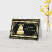 Carte Félicitations pour votre 50e anniversaire (Fleur jaune)