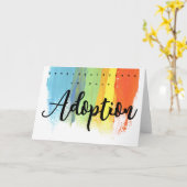 Carte Félicitations pour votre adoption (Fleur jaune)