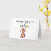 Carte Félicitations pour votre adoption (Fleur jaune)