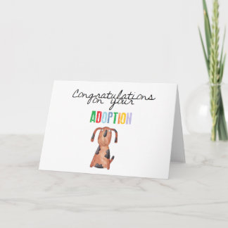 Carte Félicitations pour votre adoption