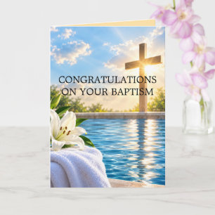 Carte Félicitations pour votre baptême