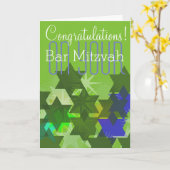 Carte Félicitations pour votre Bar Mitzvah (Fleur jaune)