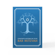 Félicitations pour votre bar mitzvah arbre de vie