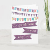 Carte Félicitations pour votre bébé (Devant)