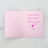 Carte Félicitations pour votre Danse Considérant (Intérieur)