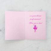 Carte Félicitations pour votre Danse Considérant (Intérieur)