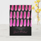 Carte Félicitations pour votre Danse Considérant Ballet  (Fleur jaune)