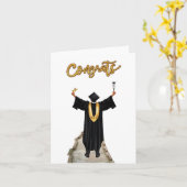 Carte Félicitations pour votre diplôme (Fleur jaune)