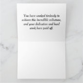 Carte Félicitations pour votre diplôme (Intérieur)