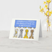 Carte Félicitations pour votre diplôme de diététiste. (Fleur jaune)