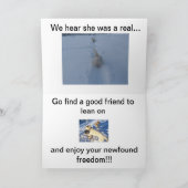 Carte Félicitations pour votre DIVORCE ! (Intérieur)