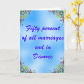 Carte félicitations pour votre divorce (Fleur jaune)