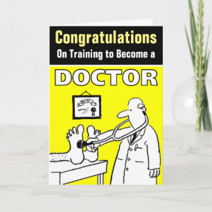 Carte Félicitations pour votre formation de médecin