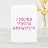 Carte Félicitations pour votre grossesse ! (Fleur jaune)