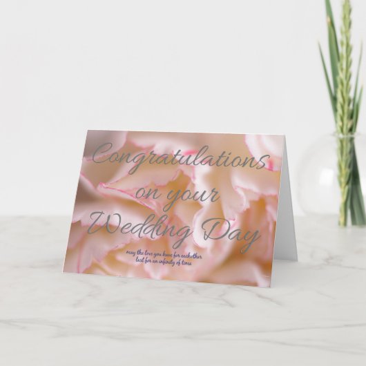 Carte Félicitations pour votre jour de mariage (Devant)